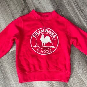 Primrose Schools sweatshirt 3T 4T XXS Dennis brand red long sleeve uniform